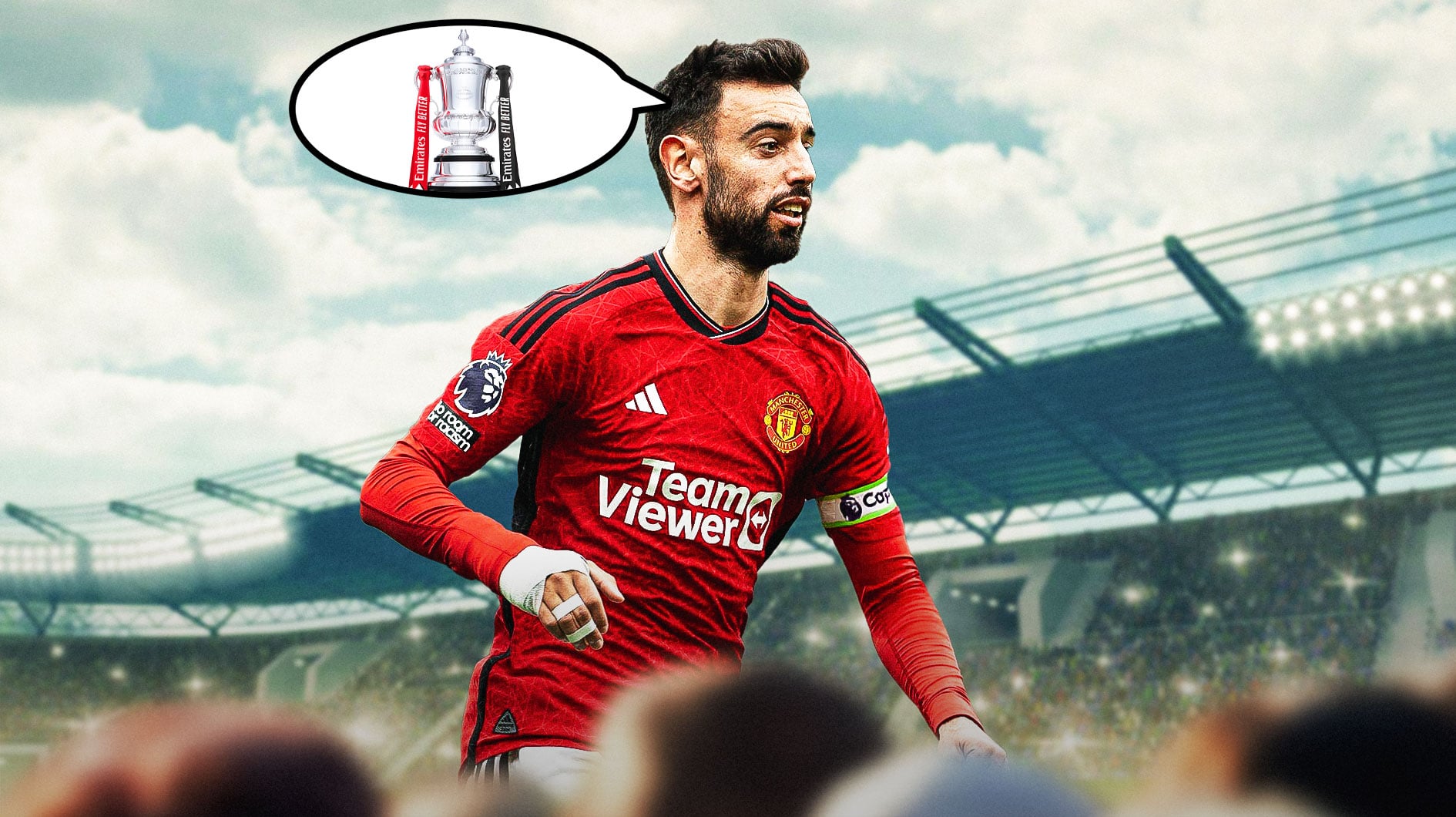 Manchester United rumors: Bruno Fernandes hopes to leave on a high with FA Cup trophy